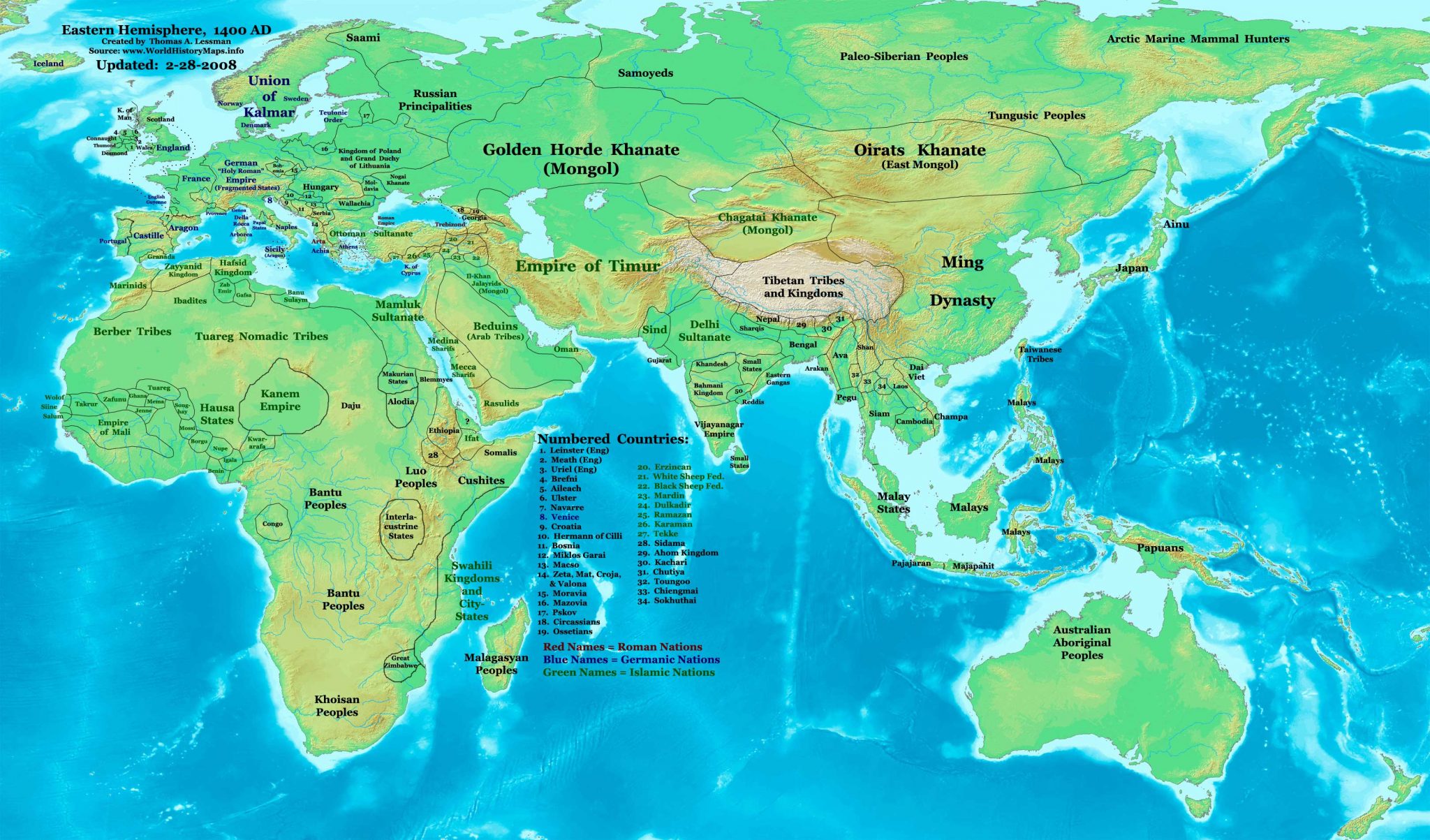 World Map 1400 AD World History Maps   Map 1400ad 2048x1203 