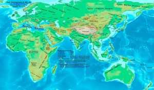 World map 400 AD - World History Maps