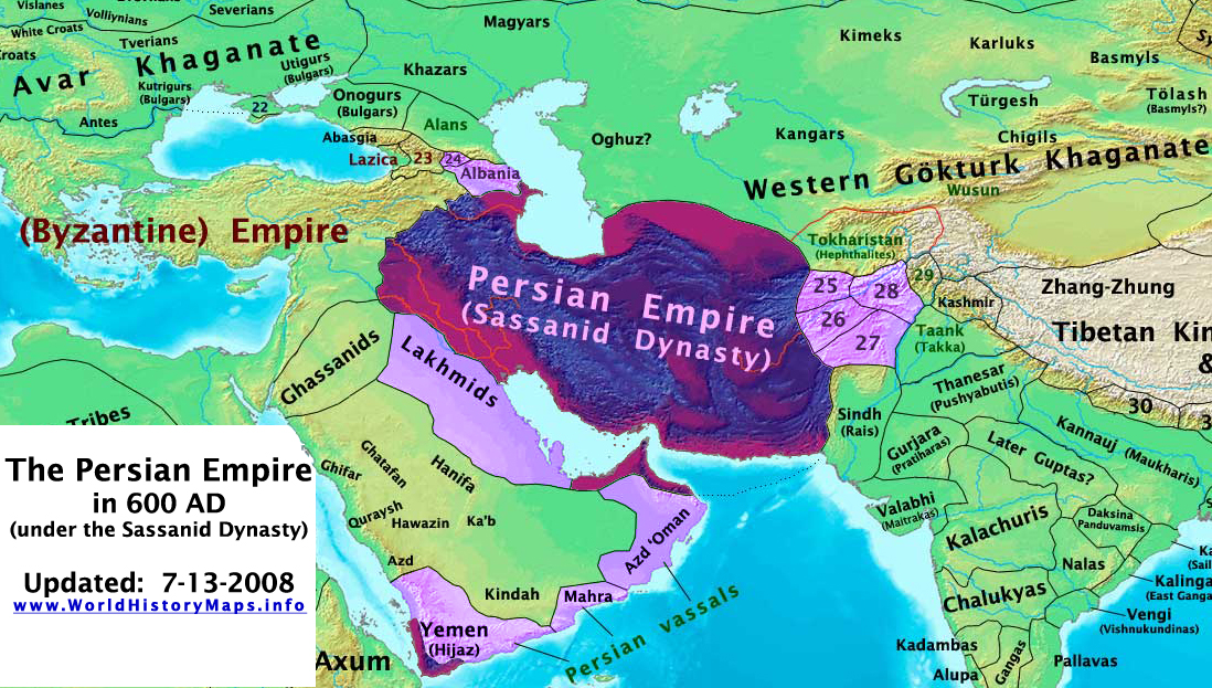 Persia On World Map